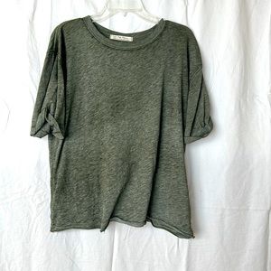 Green Free People T-Shirt